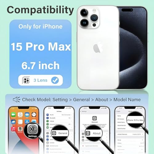 Image of Fashionury 3D Raised Transparent Crystal Clear Back Cover for iPhone 15 Pro | Shockproof Design | Anti-Slip Grip | Camera Protection | 360 Degree Protection Mobile Case