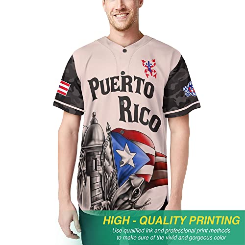Puerto Rico Baseball Jersey for Men miniatura 2