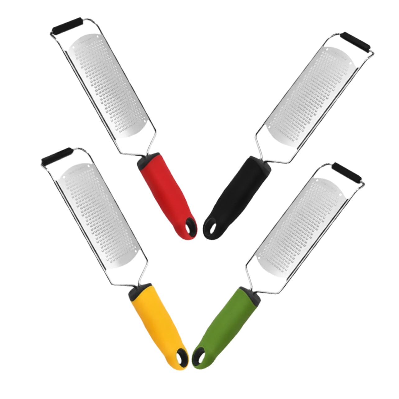 Lot de 4 râpes à fromage en acier inoxydable et zesteur de citron de cuisine