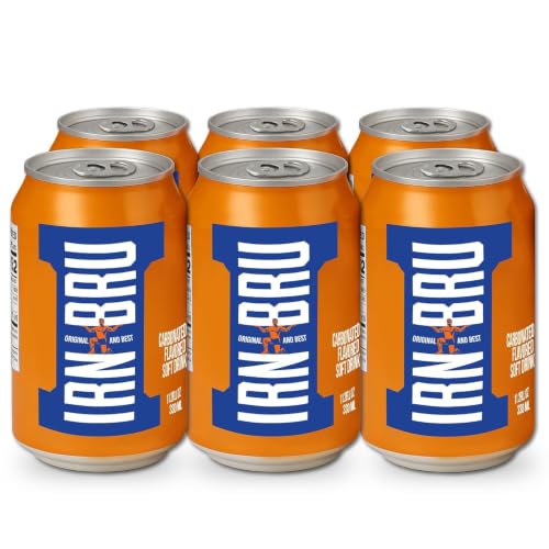 Image of IRN BRU Carbonated Flavored Soft Drink, 67.2 Fluid Ounces (Pack Of 6)