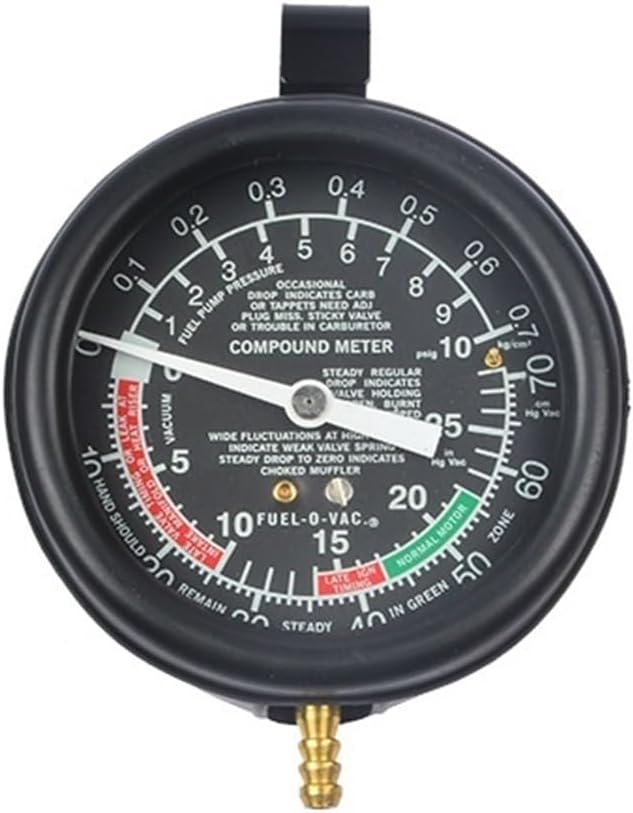 Fuel Pump & Vacuum Gauge Tester Pressure Test Auto Mechanic Tester Tool