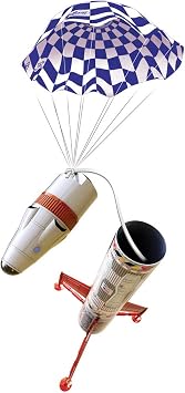 EX ELECTRONIX EXPRESS Mars Colonizer Model Rocket Starter Set, Beginner Level, Pre-Finished Parts, Includes Launch Pad, Controller, 18-inch Parachute and Everthing Need to Launch.