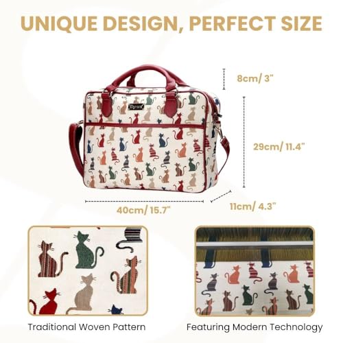 Signare Tapestry Laptop bag Computer Messenger bag Briefcase for Women3
