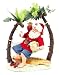 Department 56 Possible Dreams Santa Claus "Wastin' Away Again" Clothtique Figurine, 12" (4057317)