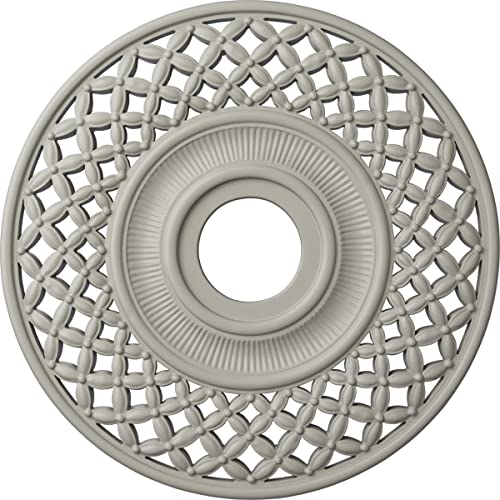 Médaillon de plafond Robin Ekena menuiseries Cm22rbamf 22 pouces couleur crème - 2