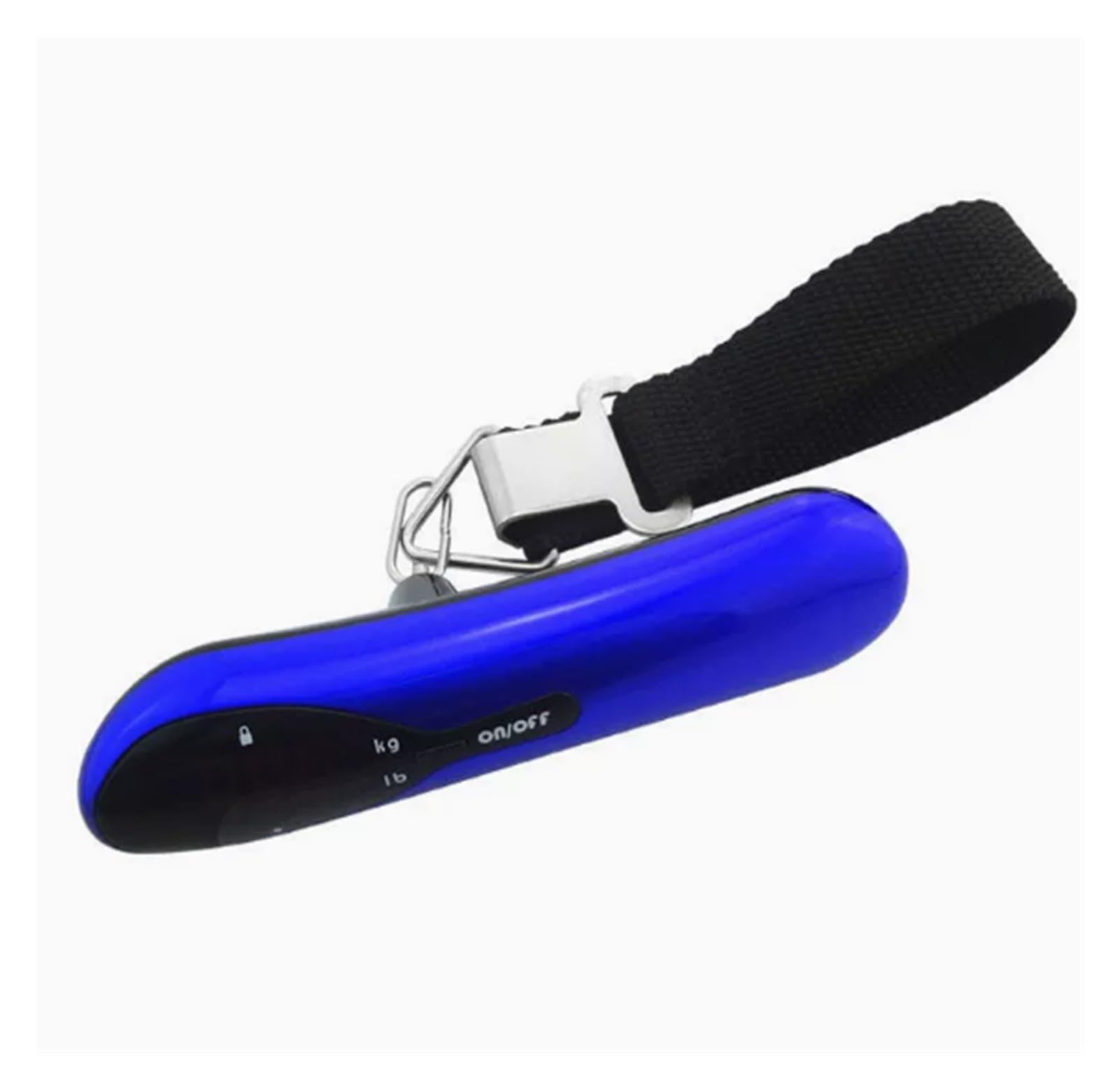 JVDDI Digital Hanging Scale Portable 50kg/110lb Electronic Hand Luggage Scale Hanging Scales Weight Balance Travel Suitcase Case Heavy Duty Crane Hook(Blu)