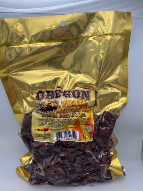 Taylor's Sausage Oregon Trail Busters Smoked Beef Strips Sriacha 16 oz
