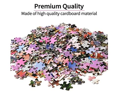 YHZSCF Seeahorn-Landschaftskarte 200 Stück Holzpuzzle Familienspiel Diy Geschenk Dekorative Gemälde Artwork Brain Challenge Wanddekoration