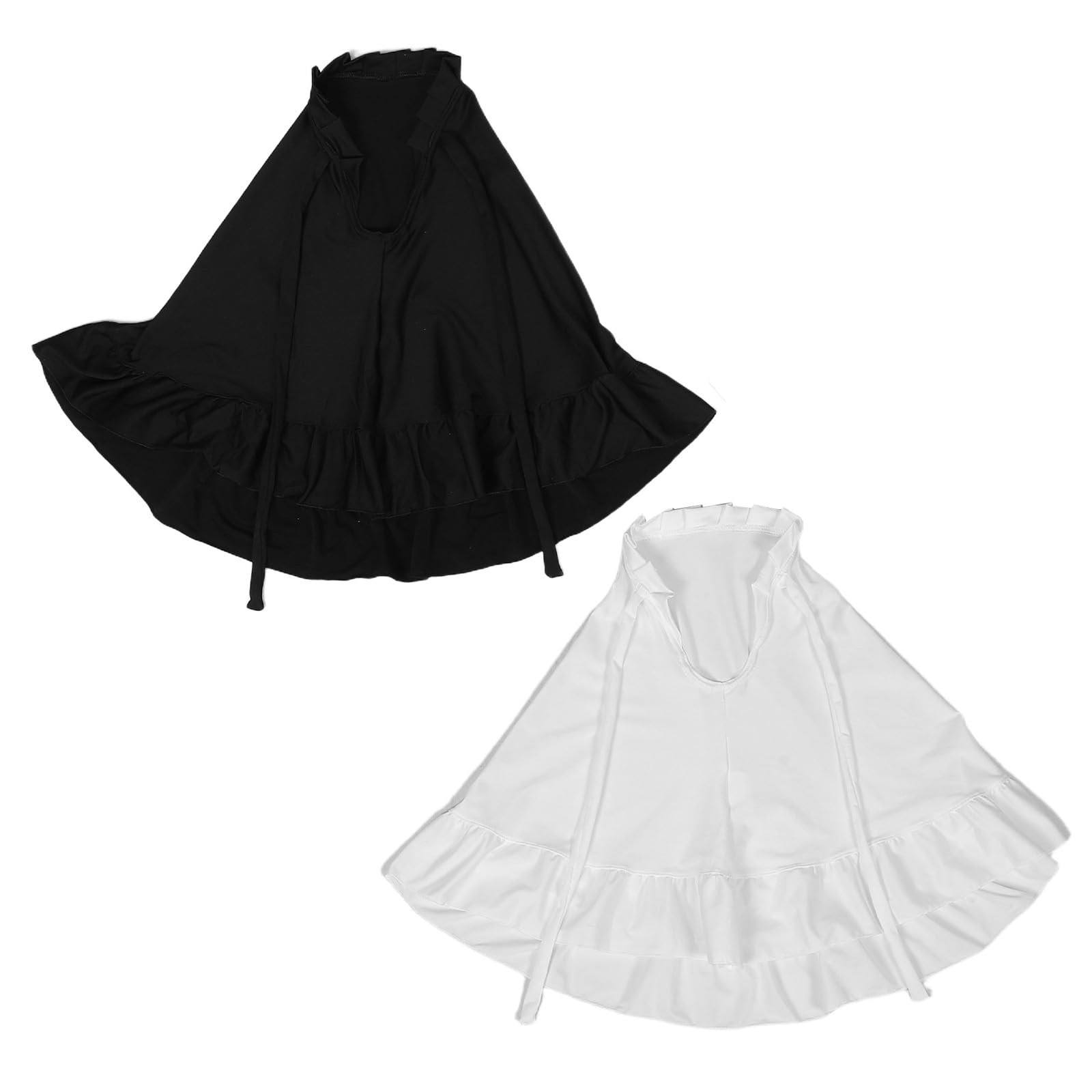 Zerodeko 2 sciarpe hijab per bambine, sciarpa musulmana con bordo