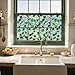 SOMWISE Window Privacy Film Home Room Bathroom Spring Decor Car Decorations One Way Privacy Window Clings Decals Tint Door Cover Rainbow Renter Friendly Stickers Static Cling Stained Glass Windows