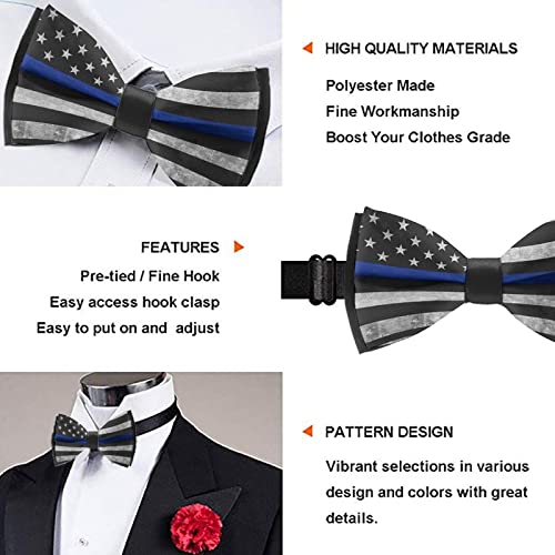 AMRANDOM Men Bow Tie Formal Casual Pre-Tied Bow Tie, For Wedding Banquet Graduation Job3