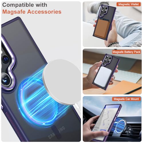Image of MALEWOLF Magnetic Case for Samsung Galaxy S22 Ultra, Slim Matte Cover