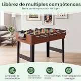 Table multi-jeux HOMASIS 4 en 1, plateau 107 x 61 cm photo 6