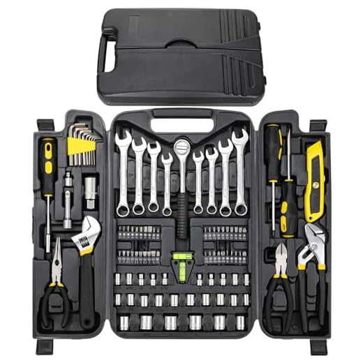 TLGREEN 95-Piece Mechanic Tool Set with Storage Case, Yellow