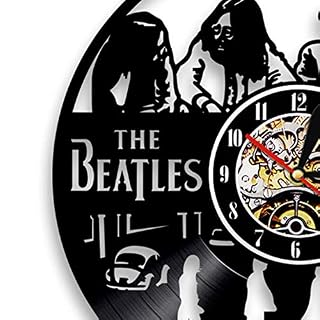 LittleNUM Horloge Murale Disque Vinyle Horloge Murale Muet Rock Horloge Murale de Bande pour Ceux Qui Aiment Les Beatles… - Les Beatles, Paul McCartney, John Lennon, RIngo Starr, George Harrison LittleNUM Horloge Murale Disque Vinyle Horloge Murale Muet Rock Horloge Murale de Bande pour Ceux Qui Aiment Les Beatles… – Image 2