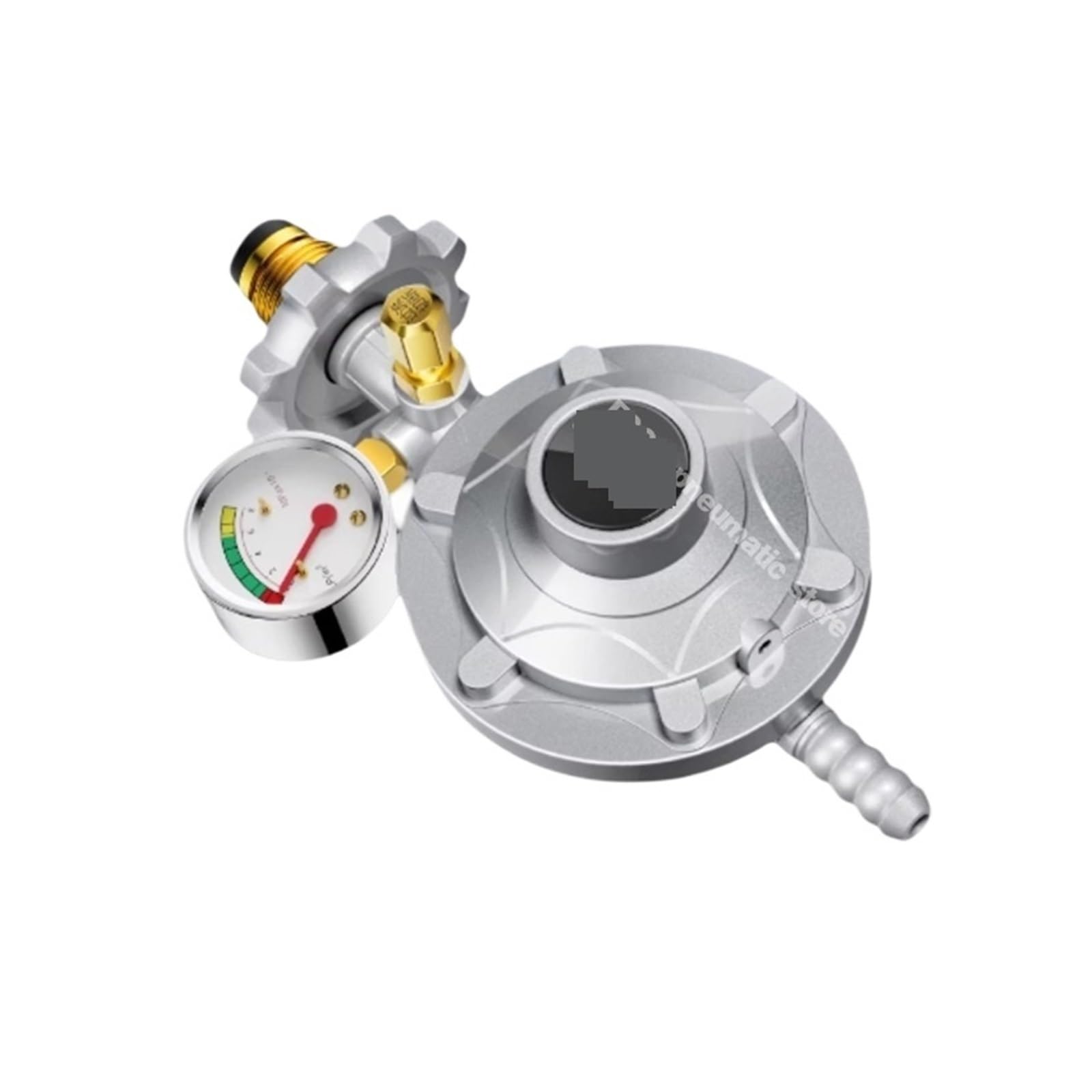 Válvula reductora de presión de baja presión, cilindro de Gas engrosado, válvula de seguridad a prueba de explosiones for el hogar, 1 ud. Para aplicaciones industriales(2M Wire,No Pressure Gauge)