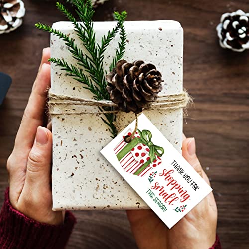 Mini cartes de remerciement de Noël pour petits commerces | Lot de 100 - 5