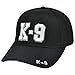 AborenCo K-9 Canine Unit Law Enforcement Officer 3D Embroidered Baseball Cap Hat, Adjustable (K-9)