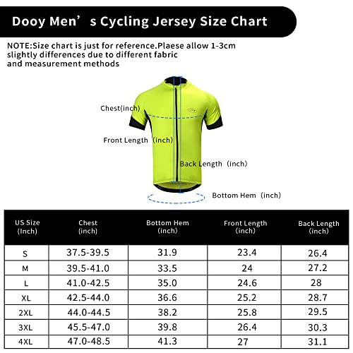 image for Dooy Cycling Jersey Mens Short Sleeve Bike Bicycle Shirts Biking Cloth