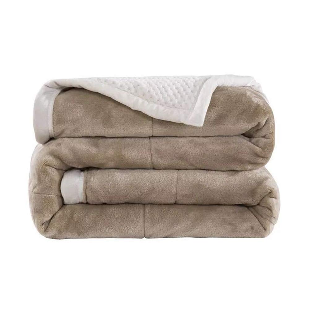 Fleecedecke in Reisegröße – superweiche, flauschige Bettdecke, warme Decke für perweiche, flauschige Bettdecke, warme Decke für das Sofa, Weihnachtsdecke, elfenbeinfarbene Decke, Tagesdecke