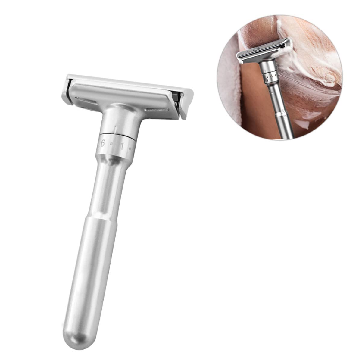 3pcs Razor for Men Double-sided Razor Blade Shaving Machine Holder Blades Manual Travel-friendly Design