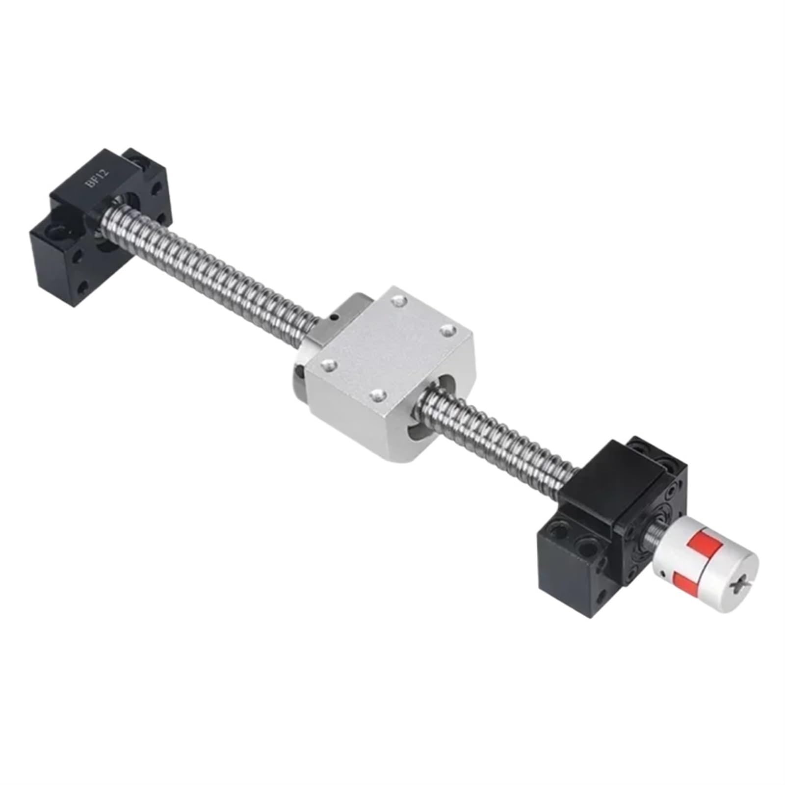 Metal Ball Screw nut end Processing Ball Screw Double Nut DFU1605 EKEF12 Ball Screw Set Length 150mm-1000mm End Processing Coupler Nut for Stepper Servo Motor(400mm)