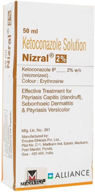 Nizral 2% - Bottle of 50 ml Ketoconazole Solution