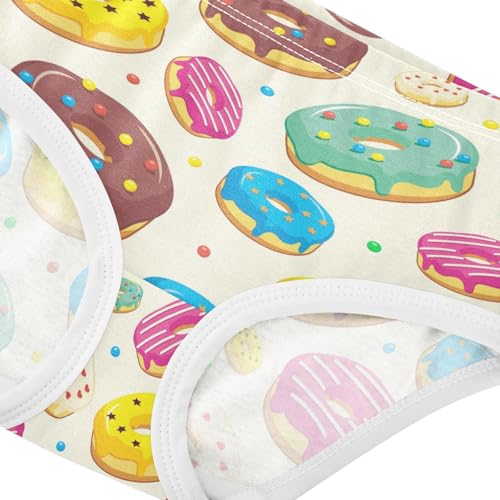 Wusikd Bakery Patisserie Girls' Underwear Cotton Girls Briefs Soft Toddler Underwear 5T4