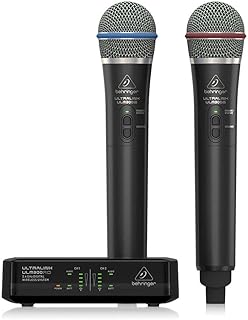 Behringer ULTRALINK ULM302MIC High-Performance Digital Wireless System with 2 Handheld Microphone and Receiver