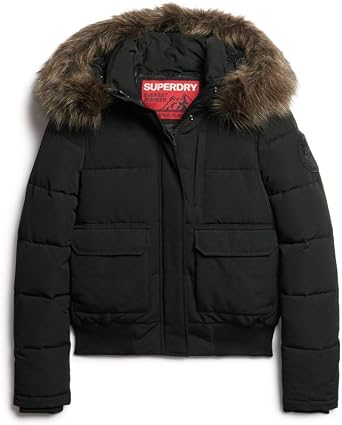 Superdry Women's Everest Hooded Puffer Bomber JACKET (pack of 1)