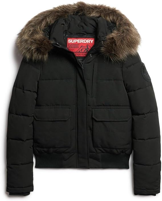 Superdry Women's Everest Hooded Puffer Bomber JACKET (pack of 1)