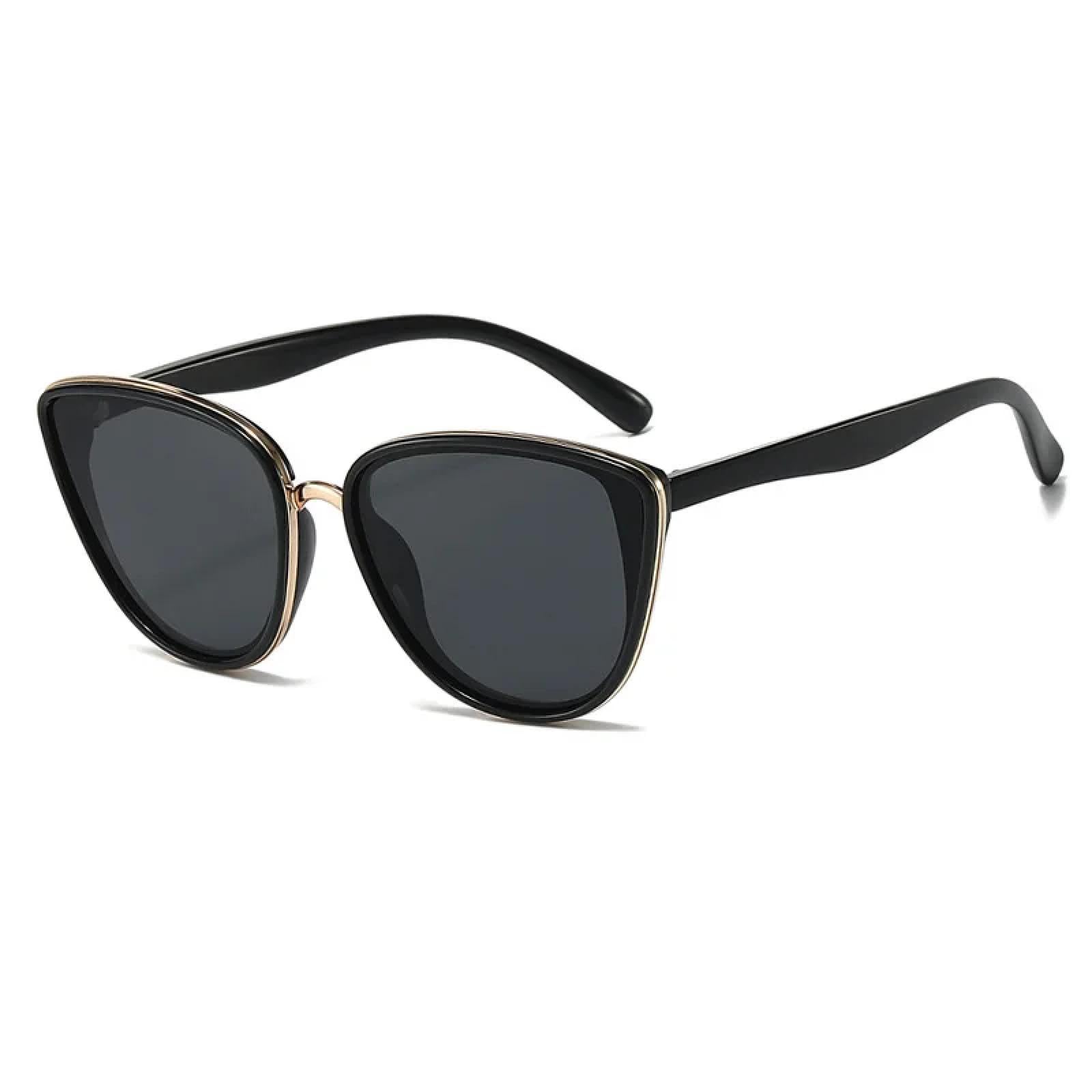 Occhiali da sole vintage Cat Eye da donna, popolari, alla moda, con specchio UV400, di lusso