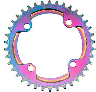 LIZHOUMIL MTB Bicicleta Chainring Color Plating 104BCD Chainwheel Bike Chain Ring Bielas 38T