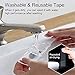 Double Sided Tape Heavy Duty (2 Rolls Total 19.7FT), Multipurpose Removable Mounting Tape Adhesive Gel Grip, Washable Sticky Wall Strips Transparent Tape for Fix Carpet Photo Poster Home Office Decor