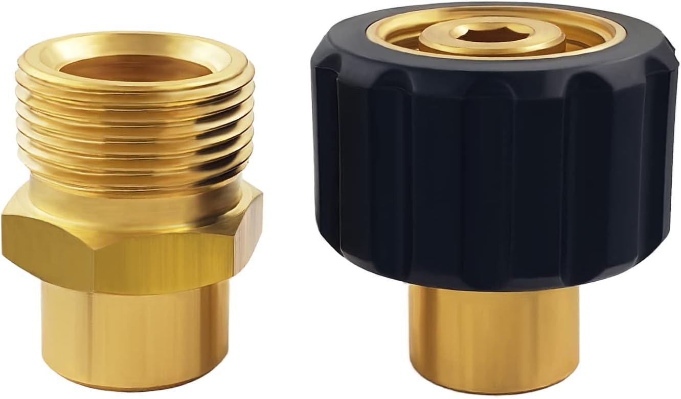 Ultimate Washer Pressure Washing Adapter Kit 4000 PSI 1/4" FNPT M22 Screw and Twist M22 x 1/4" FNPT