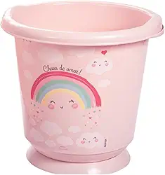 Banheira Sensitive 17,2 Lts Infantil Ofurô De Bebê Plasútil (Arco-Íris)