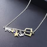✌ 【Collar de alta calidad】 El collar está hecho de buena calidad.Sigue brillando después de un uso prolongado y sin irritación para la piel sensible.Otro elemento indispensable en su colección.