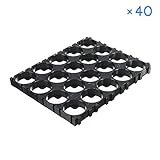 Cantidad: 20/30/40/50 piezas Rokoo 20/30/40/50 Pcs 4x5 Cell 18650 Batteries Soportes espaciadores Radiating Shell Plastic Bracket