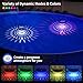 FirstE Solar Floating Pool Lights, RGB Color Changing Pool Floating Light, IP68 Waterproof LED Solar Pool Lights That Float, Hangable Auto ON Off for Above In Ground Pools Wedding Party Decoration (2)