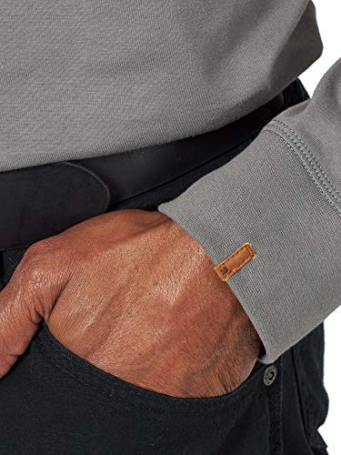 Wrangler RIGGS WORKWEAR Men's Long Sleeve Pocket Performance T-Shirt, Nickle, Large