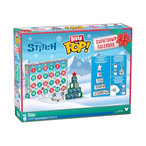 Funko Bitty Pop! Countdown Calendar: Stitch Holiday - Lilo and Stitch - Advent Calendar - 24 Days Of Surprise - Collectable Vinyl Mini Figures - Mystery Box - Gift Idea - Holiday Xmas - Image 2