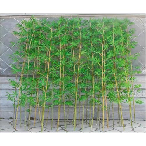 Faux Artificial Bamboo Plants Trees Indoor Outdoor Landscaping Plastic Planters