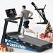 Profi Laufband für Zuhause Klappbar, Laufbänder mit Steigung, Leiser Motor, Treadmill for Home mit Große Lauffläche, WiFi, Bluetooth, APP, für Marathon-Training, Deutsche Qualitätsmarke