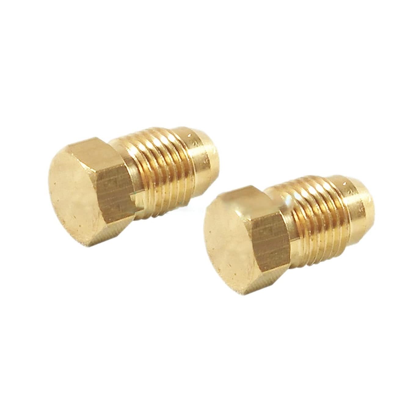 Zkenyao-Brass Connector 5pcs Oil Separator Plug M8X1 M10X1 Oil Lube Oil is Blocked Tubing Joint Brass Nylon Tube Plug Fittings, Simple to Install (Thread Specification : M8 x 1)