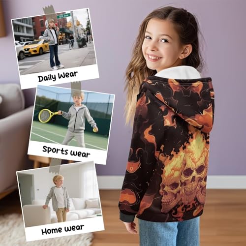 Suobstales 6-16T Boys Full-Zip Hoodie Fleece Hooded Sweatshirts Long Sleeve Jacket Casual Pocket Pullover Spring Fall Clothes3