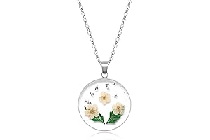 Birth Flower Necklace of Sterling Silver - Lily of the Valley for May