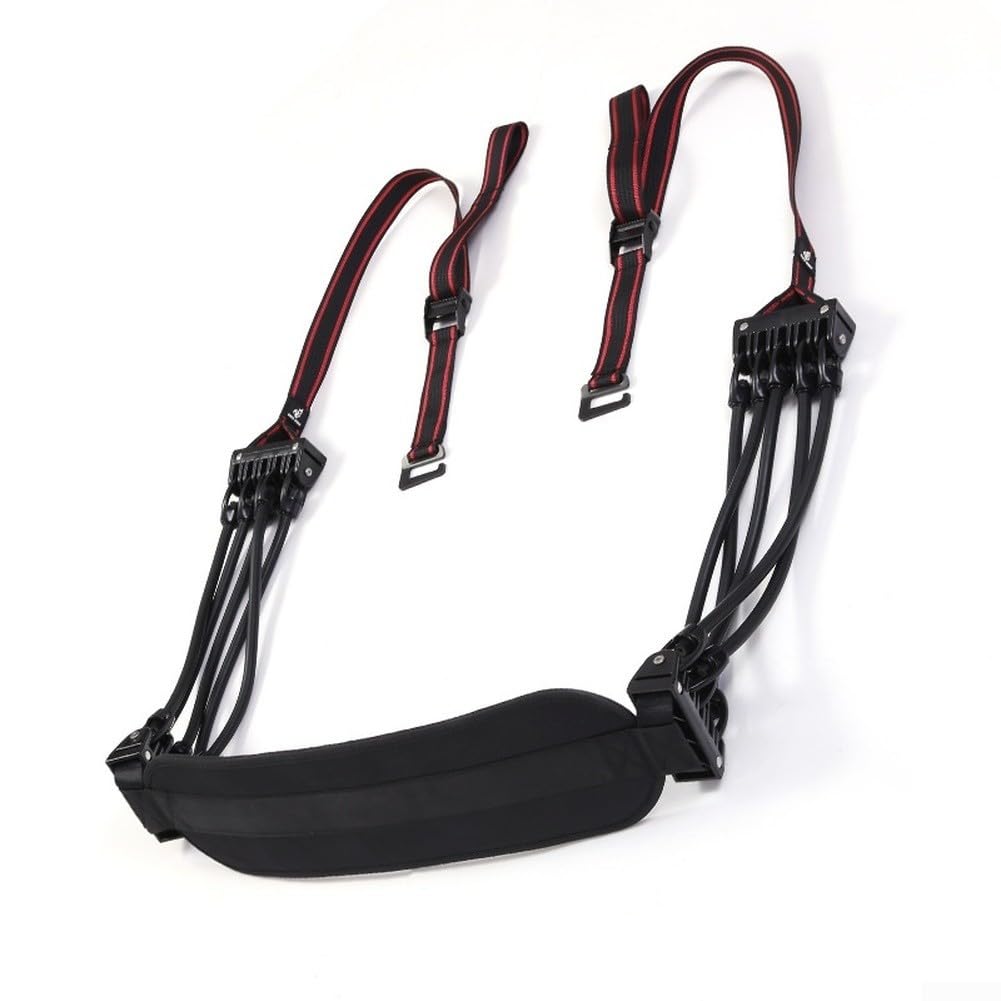 Fasce di resistenza per pull up assist, fascia fitness in lattice a 5 livelli con piastra per il piede e cinghie regolabili per allenamento in palestra a casa allenamento per la parte