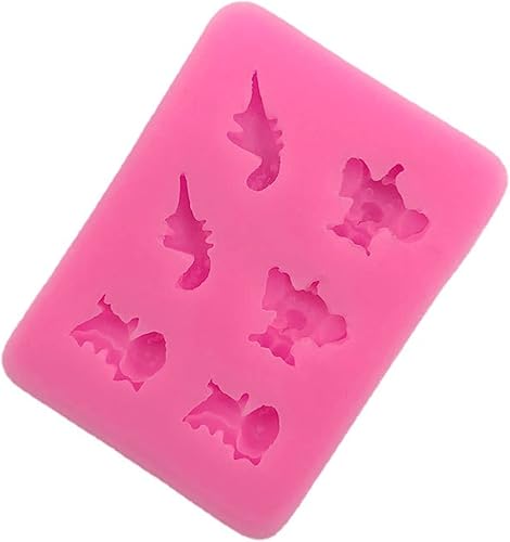 Fondant Mould 3 Pieces Cartoon Baby Elephant Dinosaur Silicone Mold Fondant Cake Mold DIY Pendant Candy Cookie Chocolate Mold