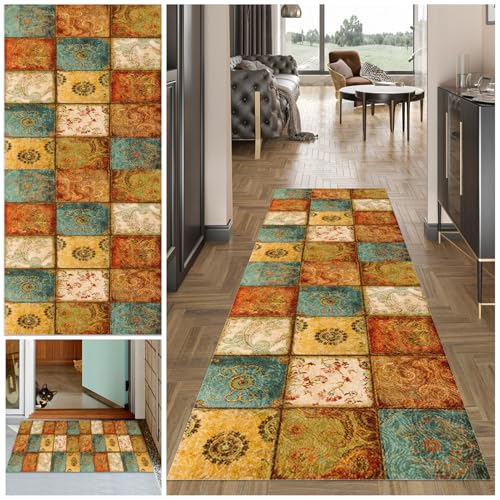Tapis de cuisine devant evier antidérapant et lavable de 90x250 cm