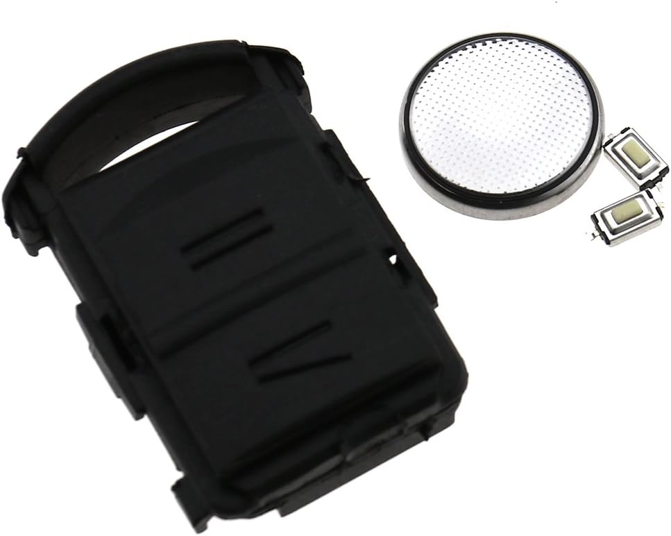 2 Button Remote Key Fob Case Shell For Vauxhall Corsa C Combo Meriva, Black - Image 3